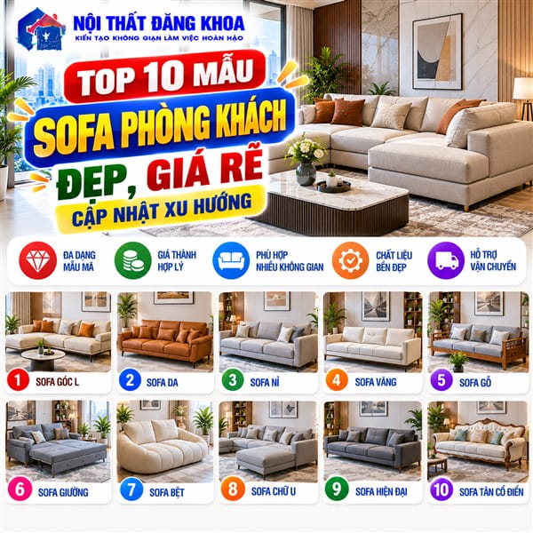 Sofa giá rẻ sử dụng vật liệu phù hợp vẫn có độ bền đáp ứng nhu cầu sử dụng