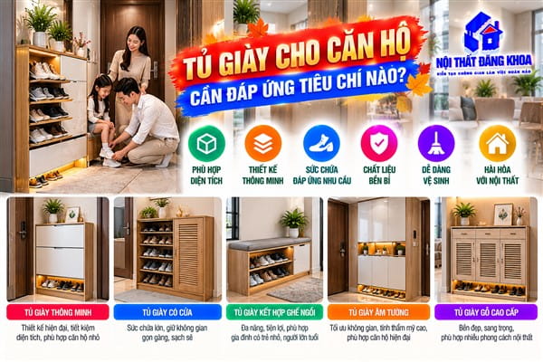 Ảnh: Tủ giày giúp hạn chế giày dép tiếp xúc trực tiếp với khu vực sinh hoạt