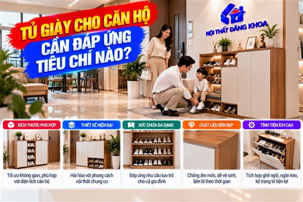 Ảnh: Tủ giày hiện đại góp phần hoàn thiện thẩm mỹ căn hộ