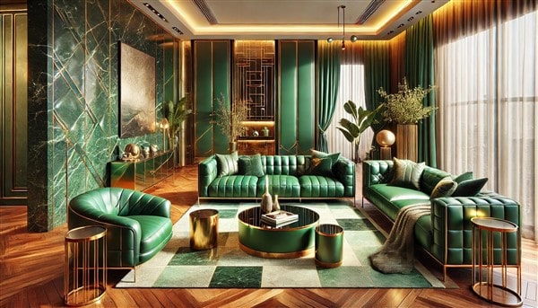 8+ Mẫu Sofa Da Xanh Sang Trọng, Kiểu Dáng Đa Dạng, Tô Điểm Không Gian Sống
