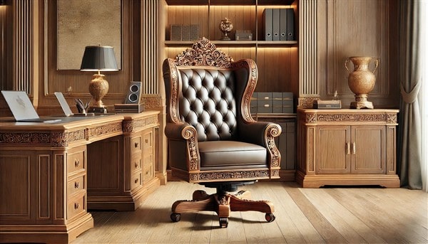 Top 9 Mẫu Ghế Giám Đốc Gỗ Tự Nhiên Thiết Kế Đẹp, Tôn Vinh Vẻ Uy Quyền
