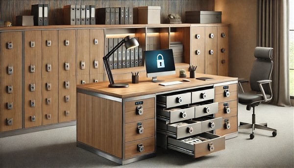 Bàn Giám Đốc Có Hộc Tủ Kèm Khóa – Bảo Mật Tối Ưu