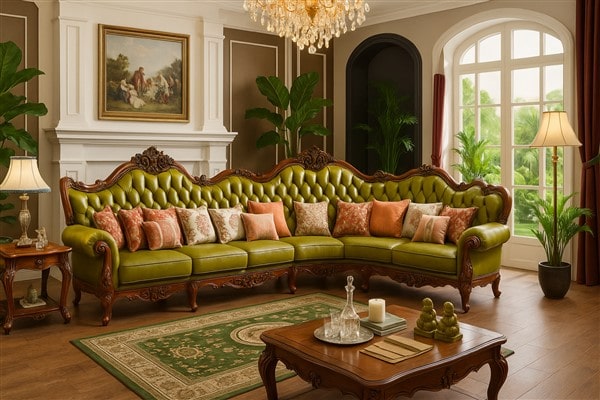 Ghế sofa phong cách cổ điển – Sự lựa chọn của không gian hoàng gia