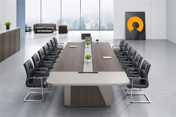 Ảnh: Bàn họp chữ nhật MDF phủ Melamine - Hiện đại, giá rẻ