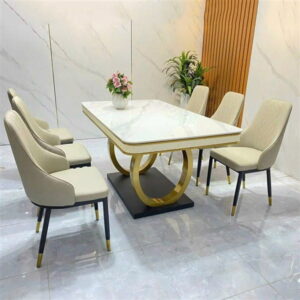 Bộ bàn ăn 6 ghế nhập khẩu - BADK77