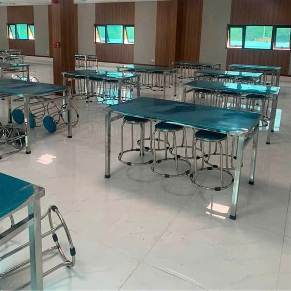 Bàn ăn công nghiệp Inox - BADK79